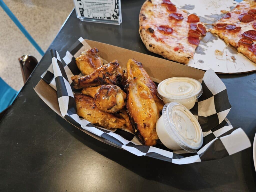 Buffalo wings at Crooked Crab