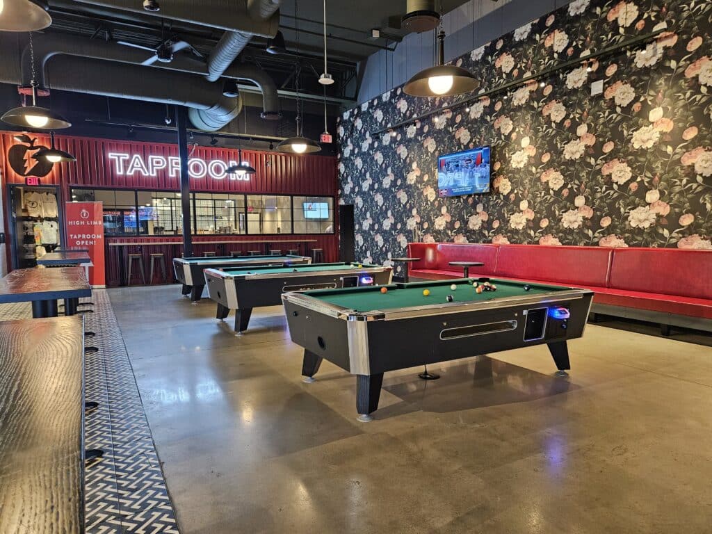 G Pub pool tables