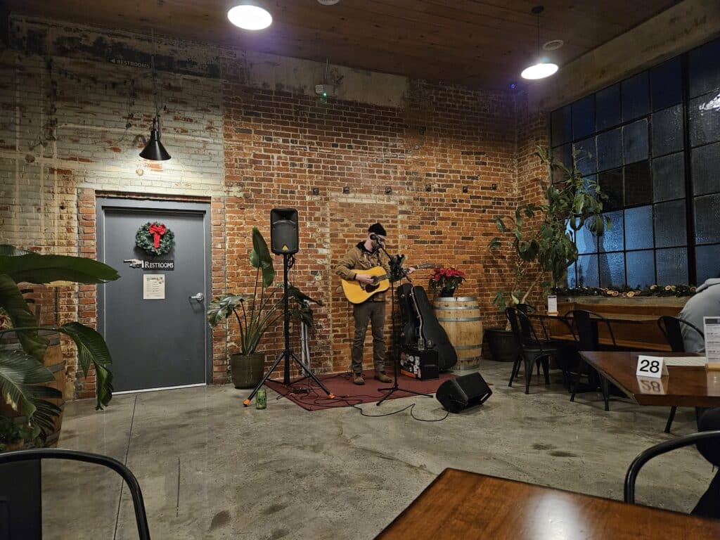 Musician at Cacapon Mountain Brewing Company